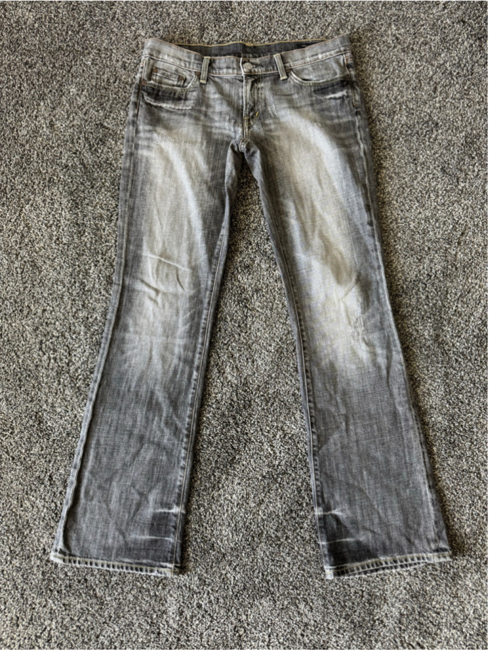 Women's Citizens of Humanity Gray Distressed Bootcut Jeans Size 31 Style 111-088